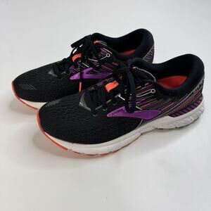 Brooks Adrenaline GTS 19 Size 9 B Women’s Black Purple Support Running Shoes